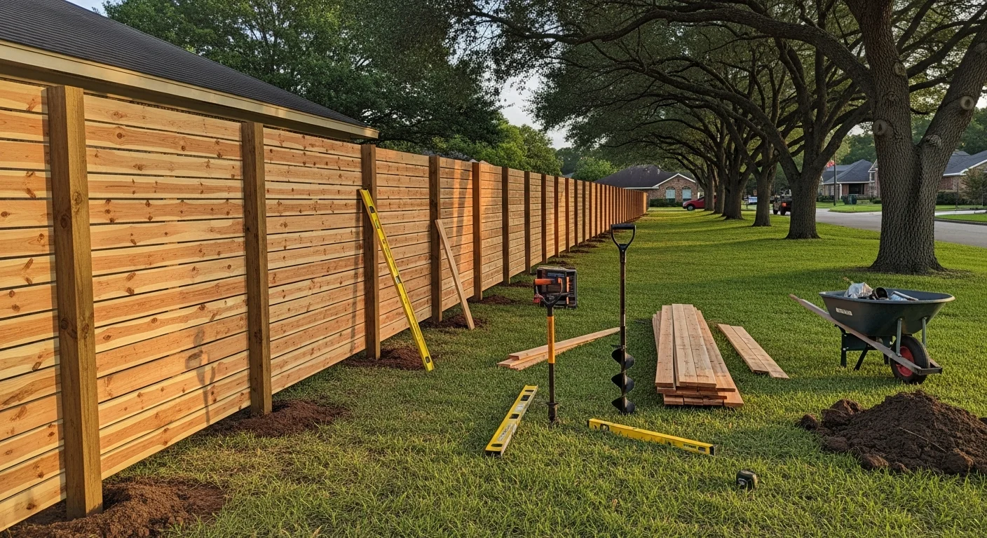 Professional residential and commercial fence installation