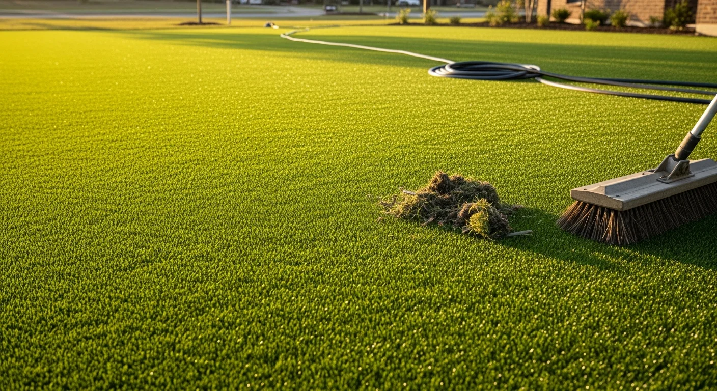 Artificial Turf Maintenance professional work in Tomball, Texas