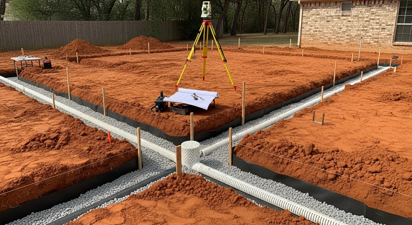 Drainage System Design professional work in Tomball, Texas