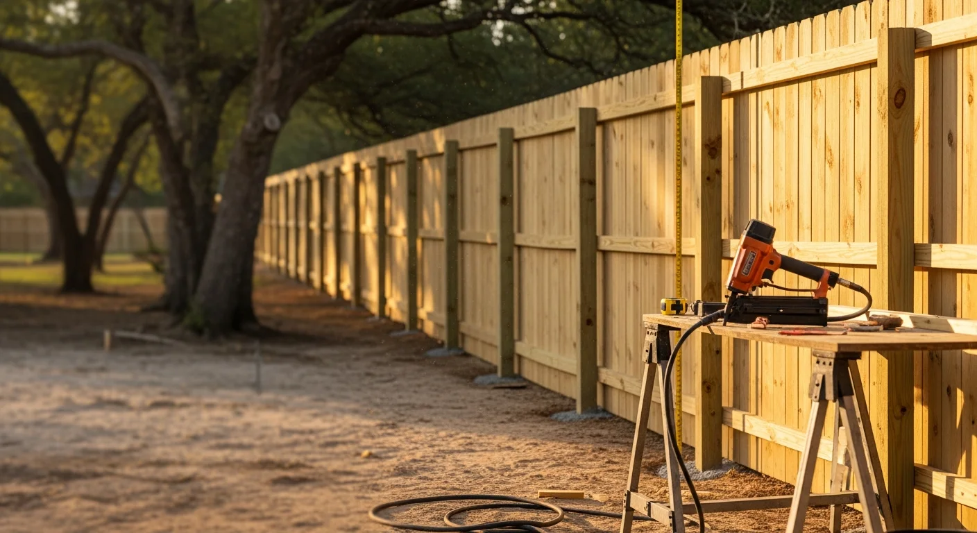Fence Installation professional work in Tomball, Texas