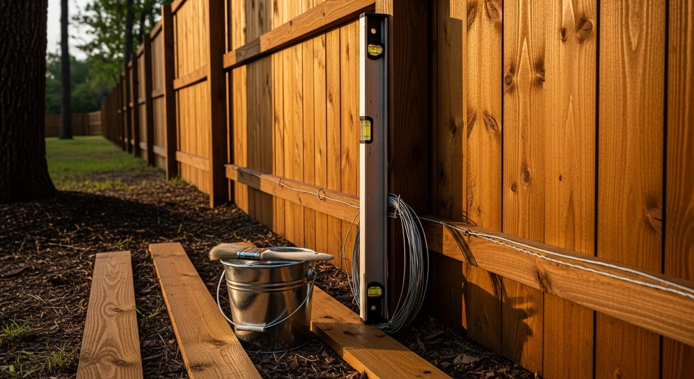 Fence Maintenance professional work in Tomball, Texas