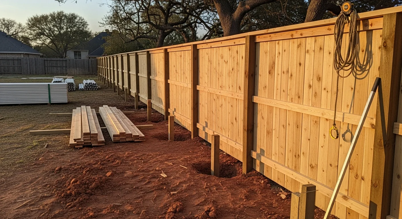 Residential Fencing professional work in Tomball, Texas