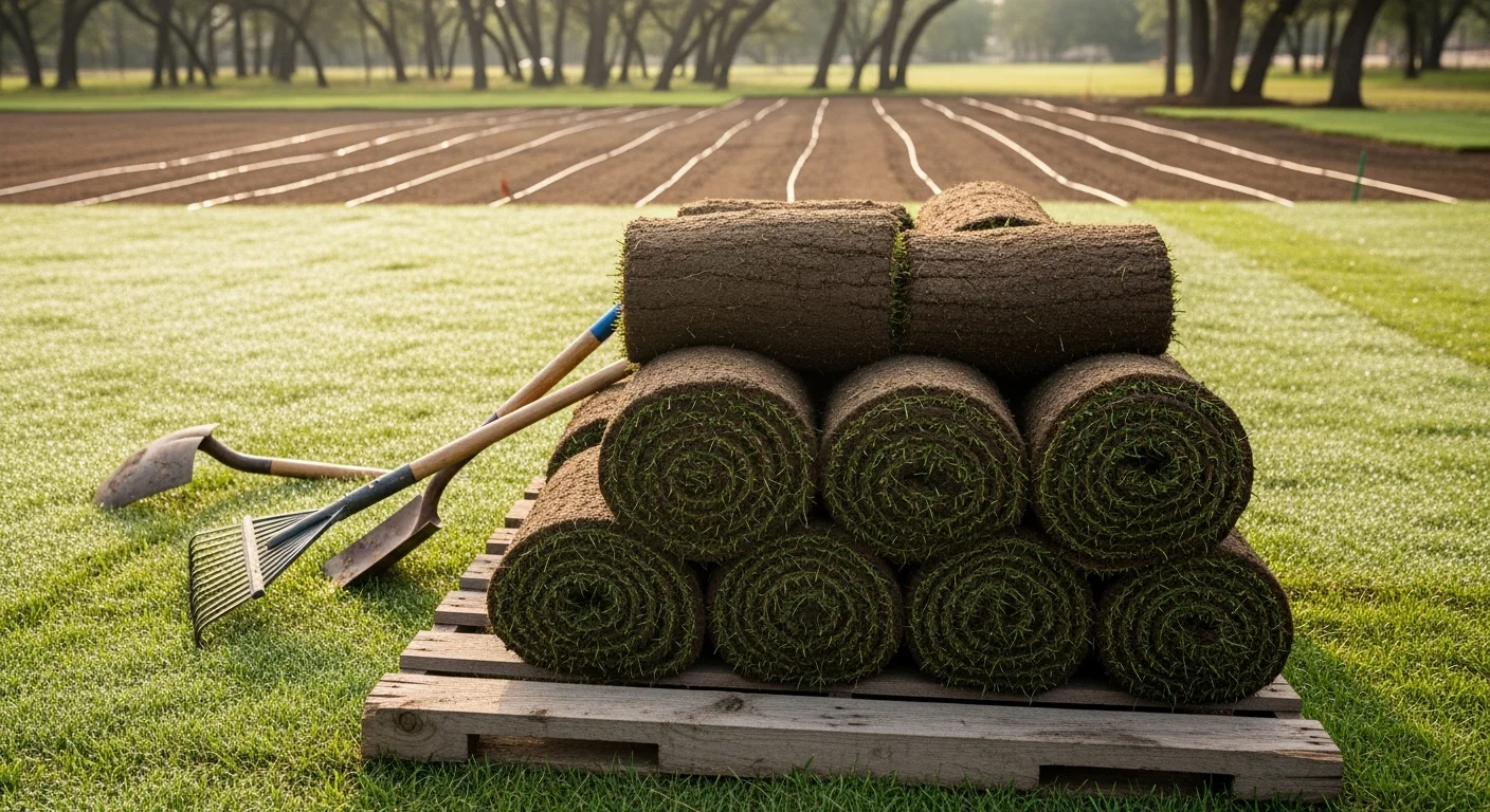 Sod Installation professional work in Tomball, Texas